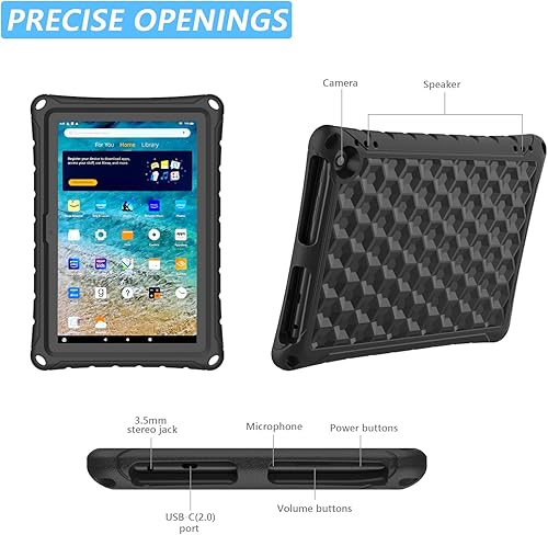 Miniatura 7 de DJ&RPPQ - Funda para tablet Tienda Fire HD 10 y Fire HD 10 Plus para niños (1311 generación, versión 20232021), ligera, a prueba de golpes, apta