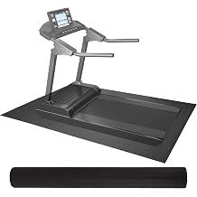 Fitvids High Density Home Gym Treadmill Exercise Bike Equipment Mat, 1/4" Thick, 60" x 84" 5 x 7FT