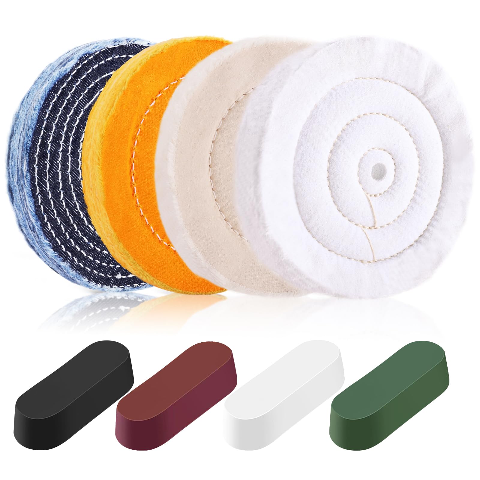 Buffing & Polishing Wheel Kit - Metal Finishing -9