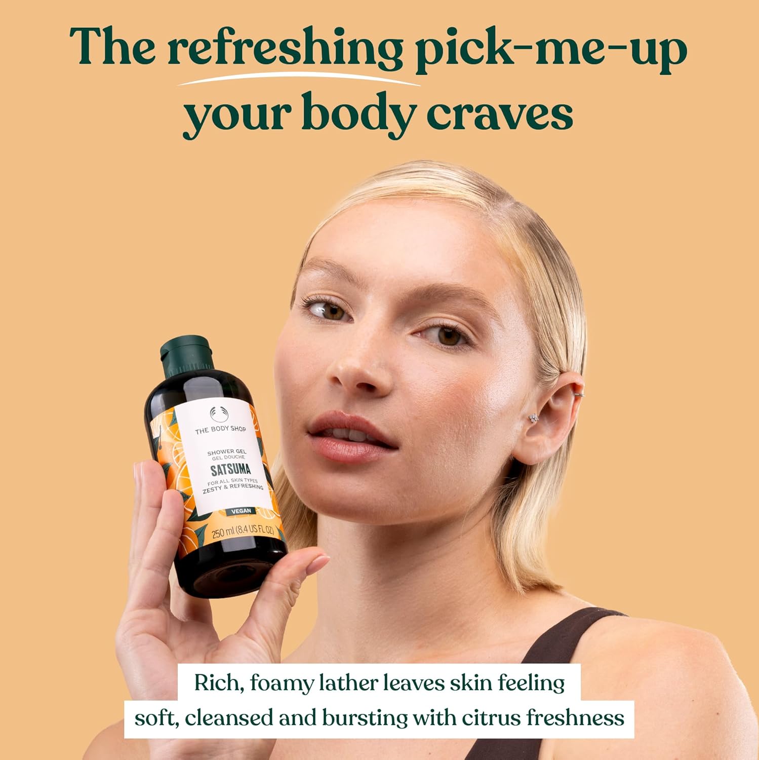 The Body Shop Satsuma Shower Gel, 25.3 Fl Oz