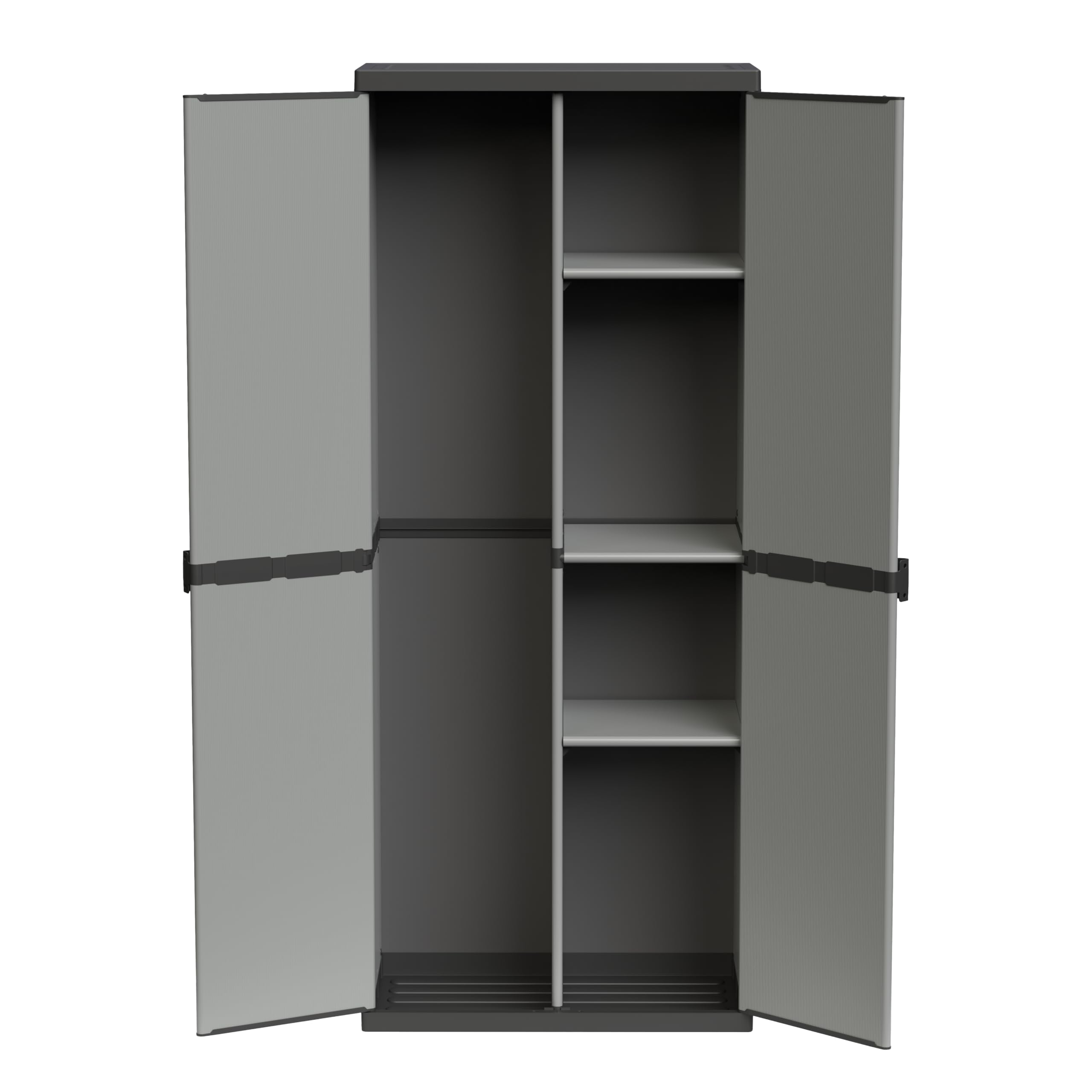 Adventa: Armoire Porte-Scope en résine de PVC et PP, 2 Portes, Facile à Assembler, système modulaire, Durable, adaptée pour Les environnements intérieurs et extérieurs, 68 L x 40 x 165 H cm