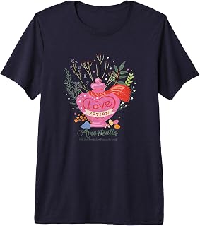 Harry Potter Amortentia Love Potion Heart Shape Bottle Logo Premium T-Shirt