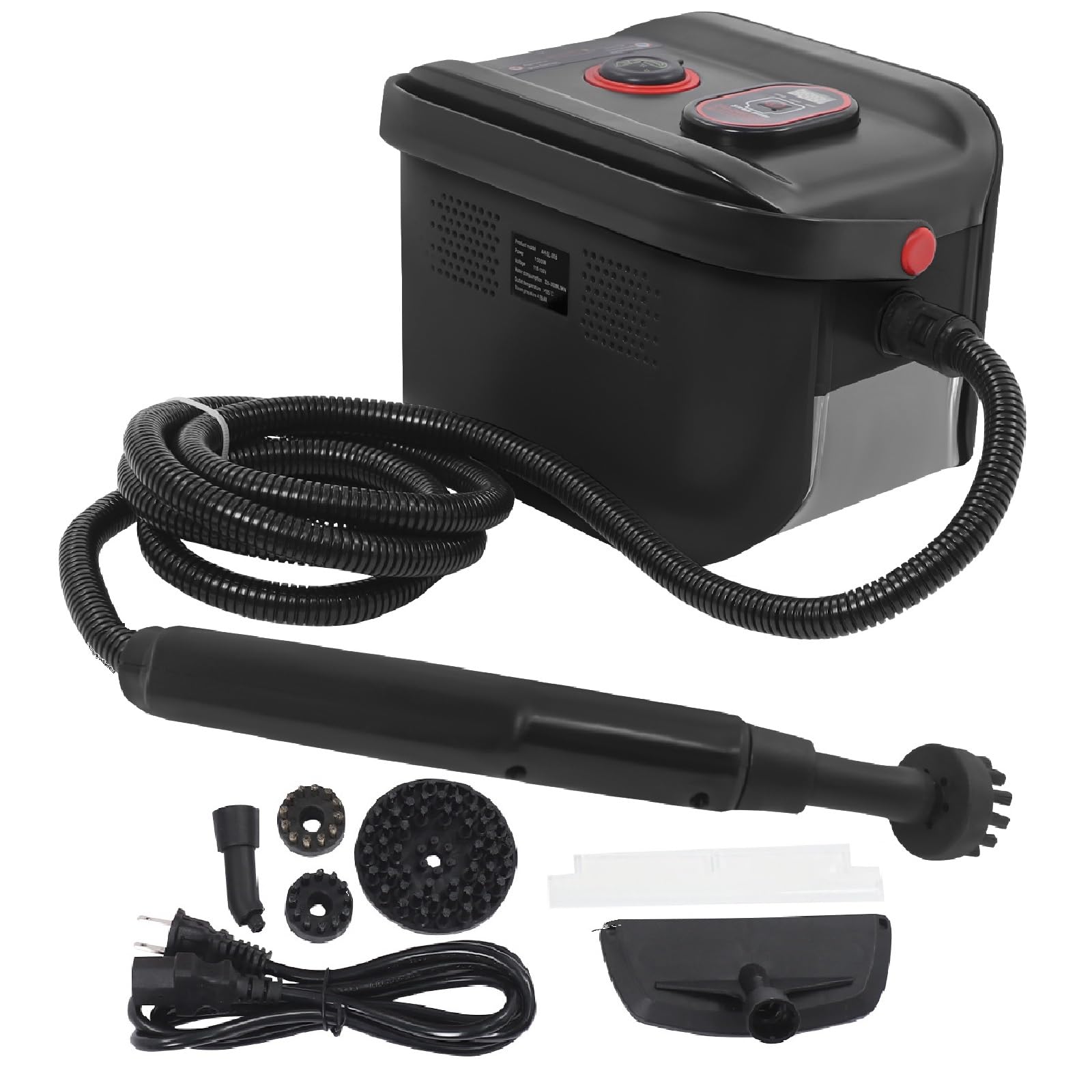 1500W Handheld Steam Cleaner Portable High Temp Steam Cleaning Machine 3 Gears Steam Setting 13s Heat-Up 4 5BAR