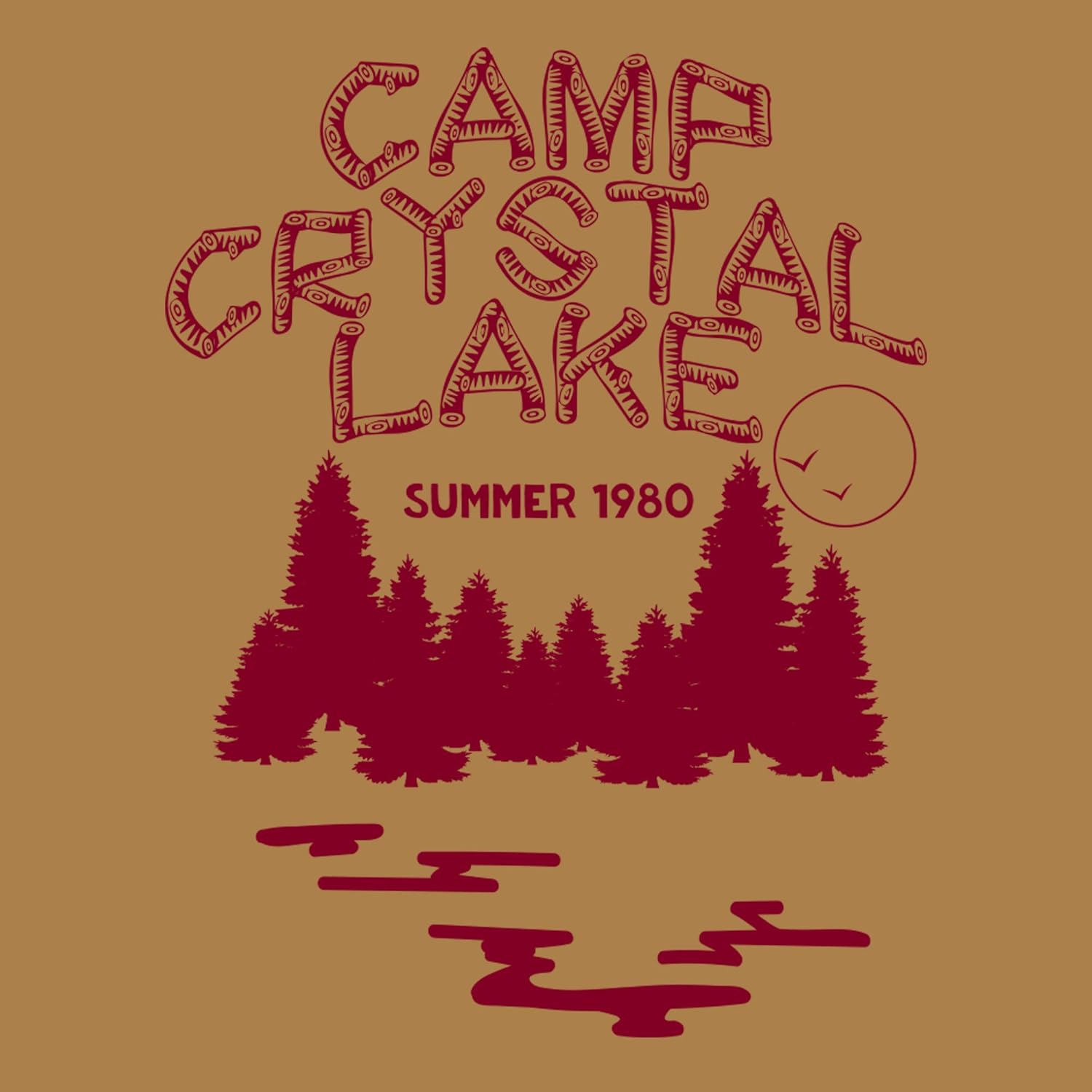 Camp Crystal Lake - Funny 80s Horror Movie Halloween T Shirt - Image 3