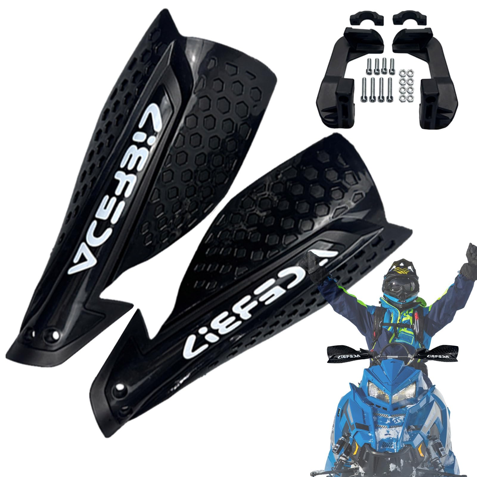 Deflecteur D Air Moto Ashata Protège-mains Pour Honda 10mm / 0.4in Protecteur De Déflecteur Pare-brise Et Déflecteurs Pour Moto
