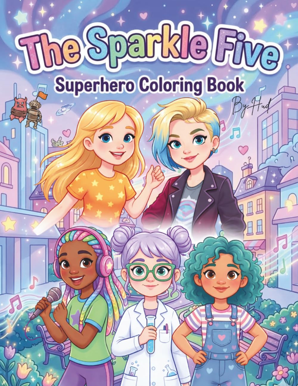 The Sparkle Five: Superhero Coloring Book