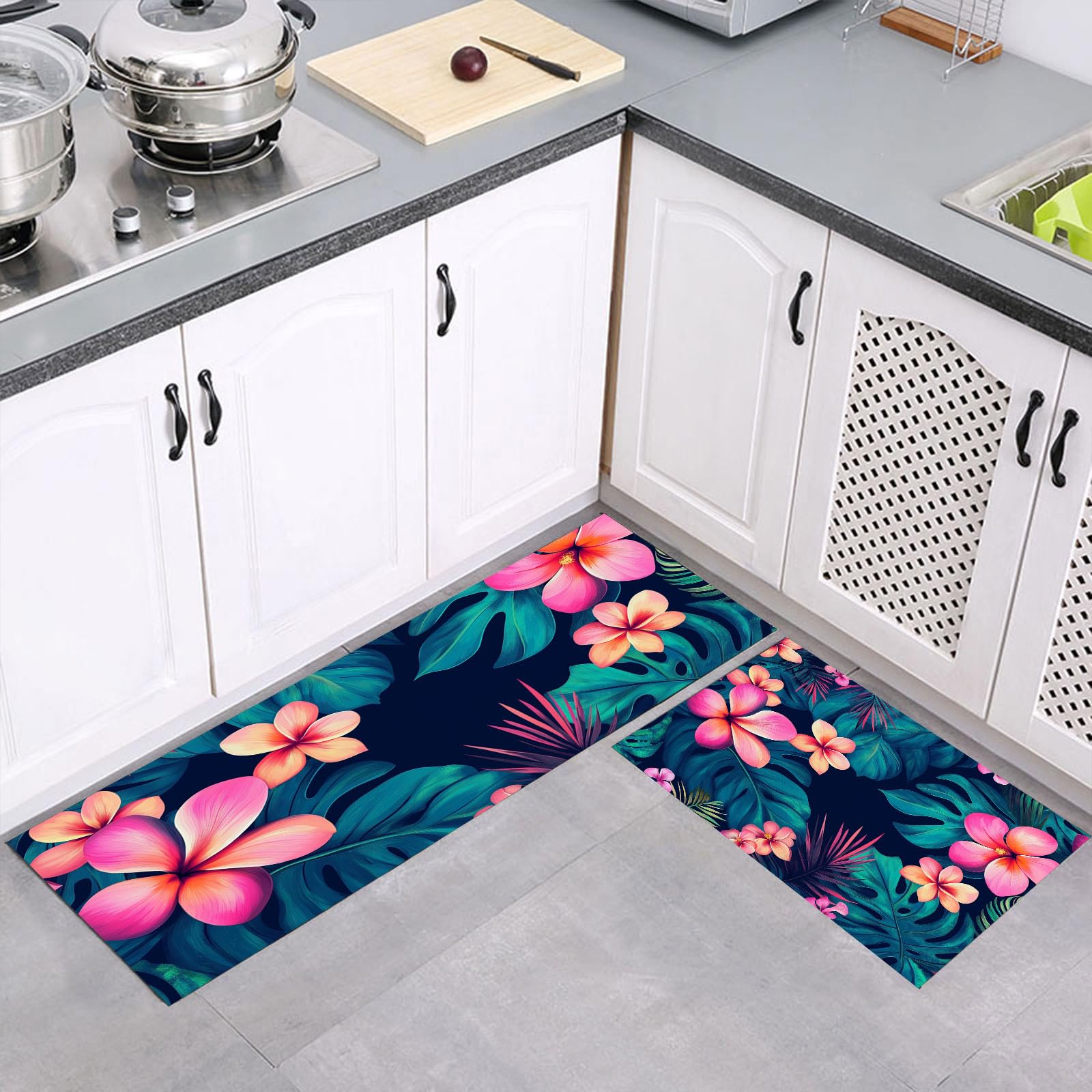 Tapis de cuisine antidérapant pour éviter les glissades sur sol mouillé