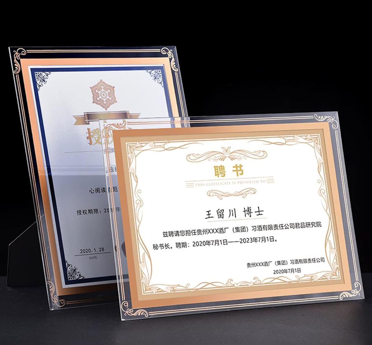 A4 Photo Frame Classic Glass Certificate Frame,Photo Frame Glass