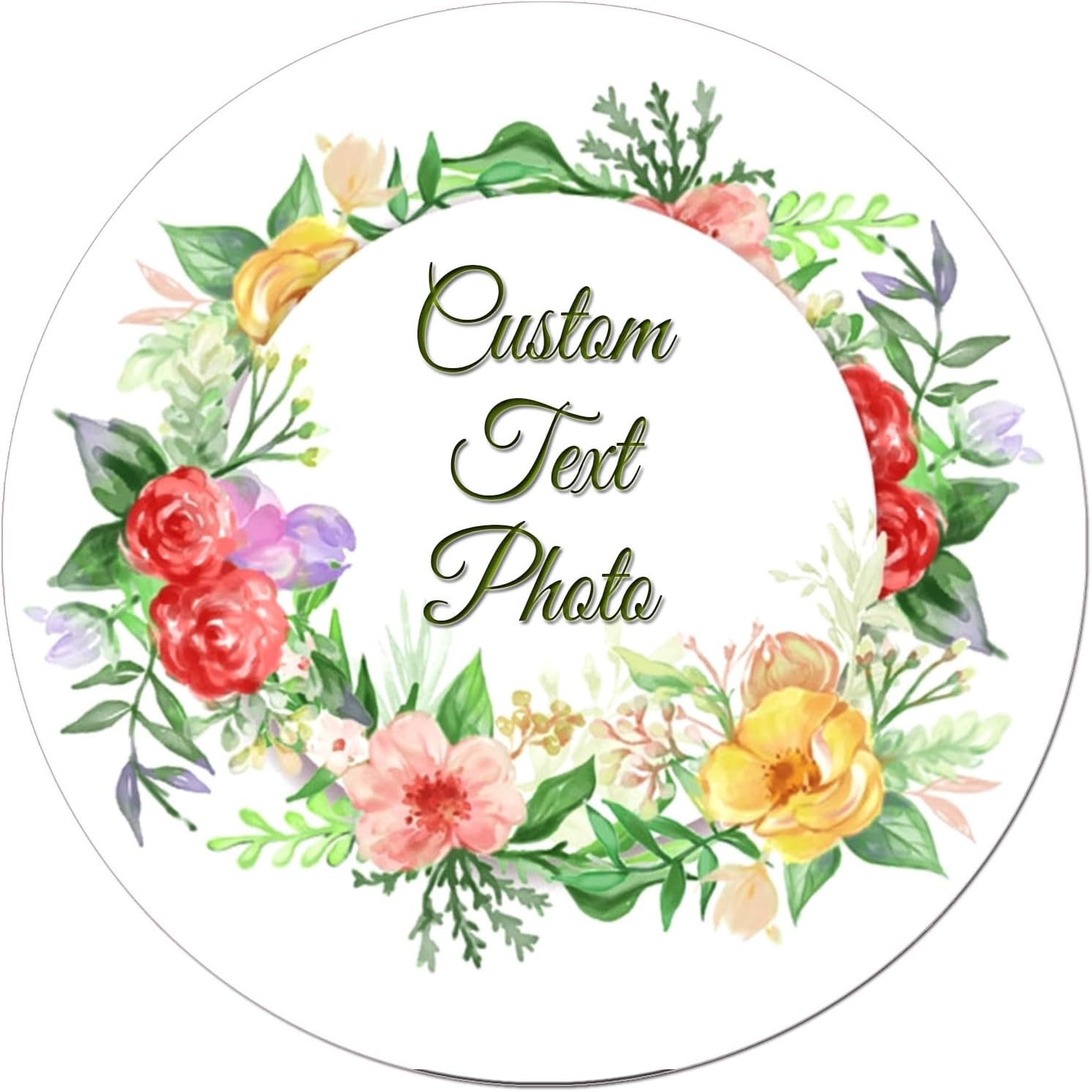 Personalized Custom Round Stickers Labels Customized