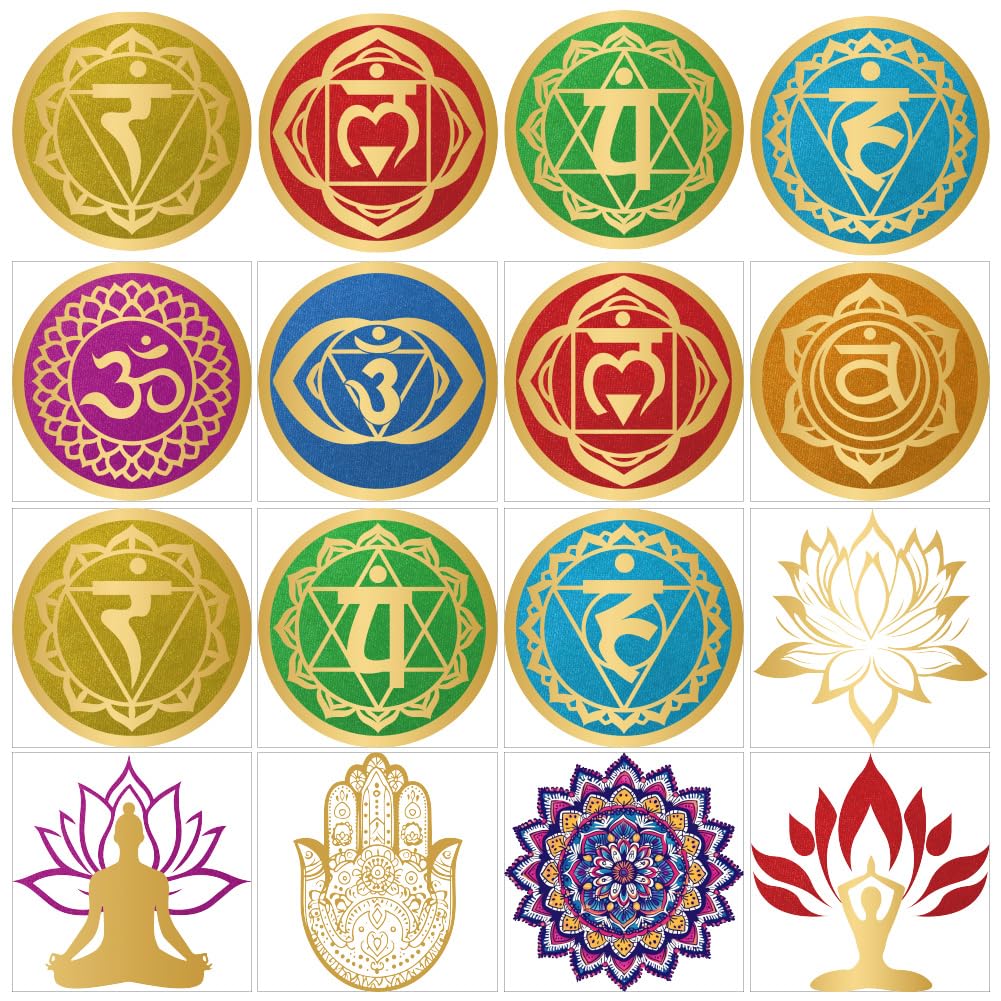 Autocollants de transfert Chakras pour embellir facilement les salles de classe de yoga