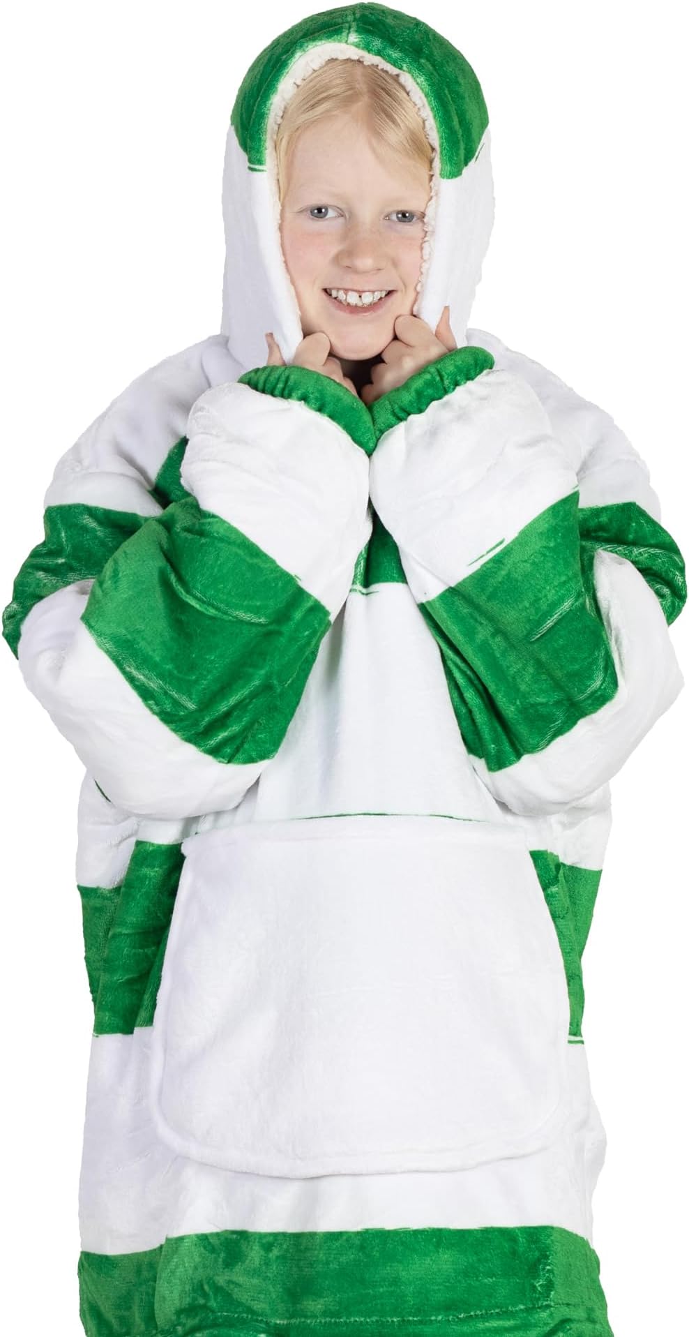 Officially Licensed Oversized Sherpa Fleece Hoodie โ Ultra-Soft, Cozy Wearable for Kids and Boys