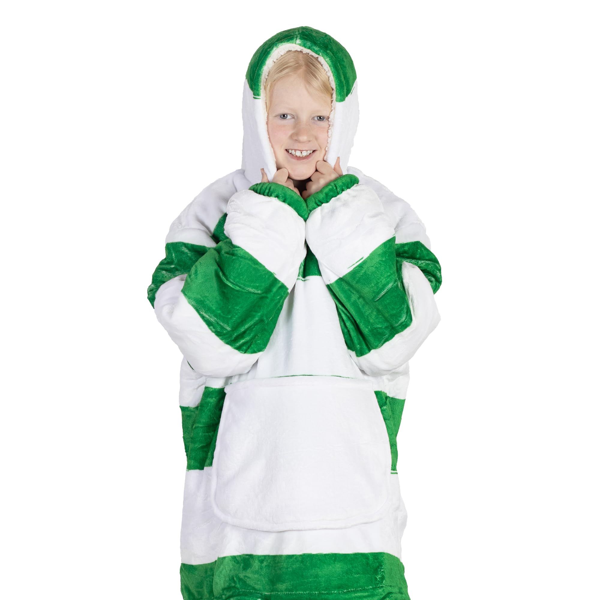 The Gift Scholars Celtic FC Officially Licensed Oversized Sherpa Fleece Hoodie – Ultra-Soft, Cozy Wearable for Kids and Boys