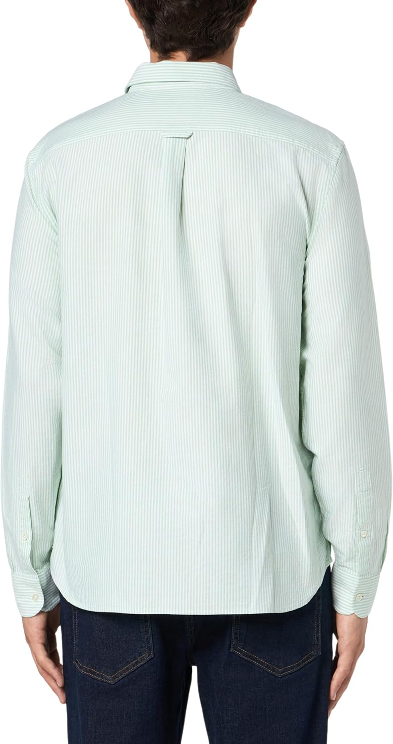 Lacoste Men's Regular Fit Striped Oxford Shirt