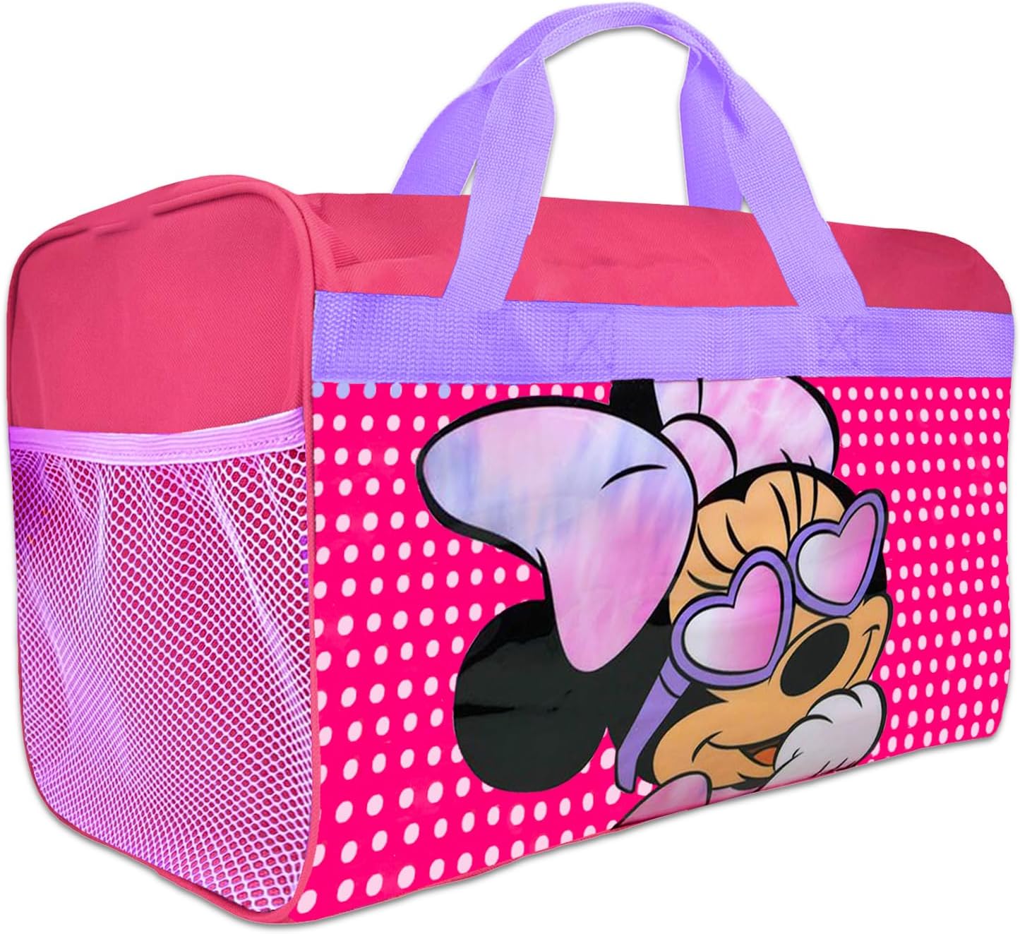 Disney Minnie Mouse Duffle Bag for Girls, Kids Set - Bundle Carry On Travel Luggage, Stickers, Water Bottle, More | Minnie Mouse Gym and Sports Bag - Image 2