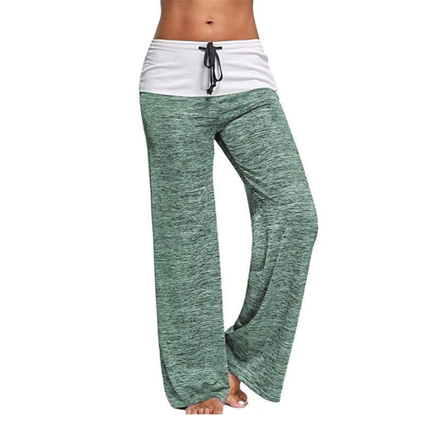 Women Pants Womens Casual High Waisted Wide Leg Pants Button Up Straight Leg Trousers