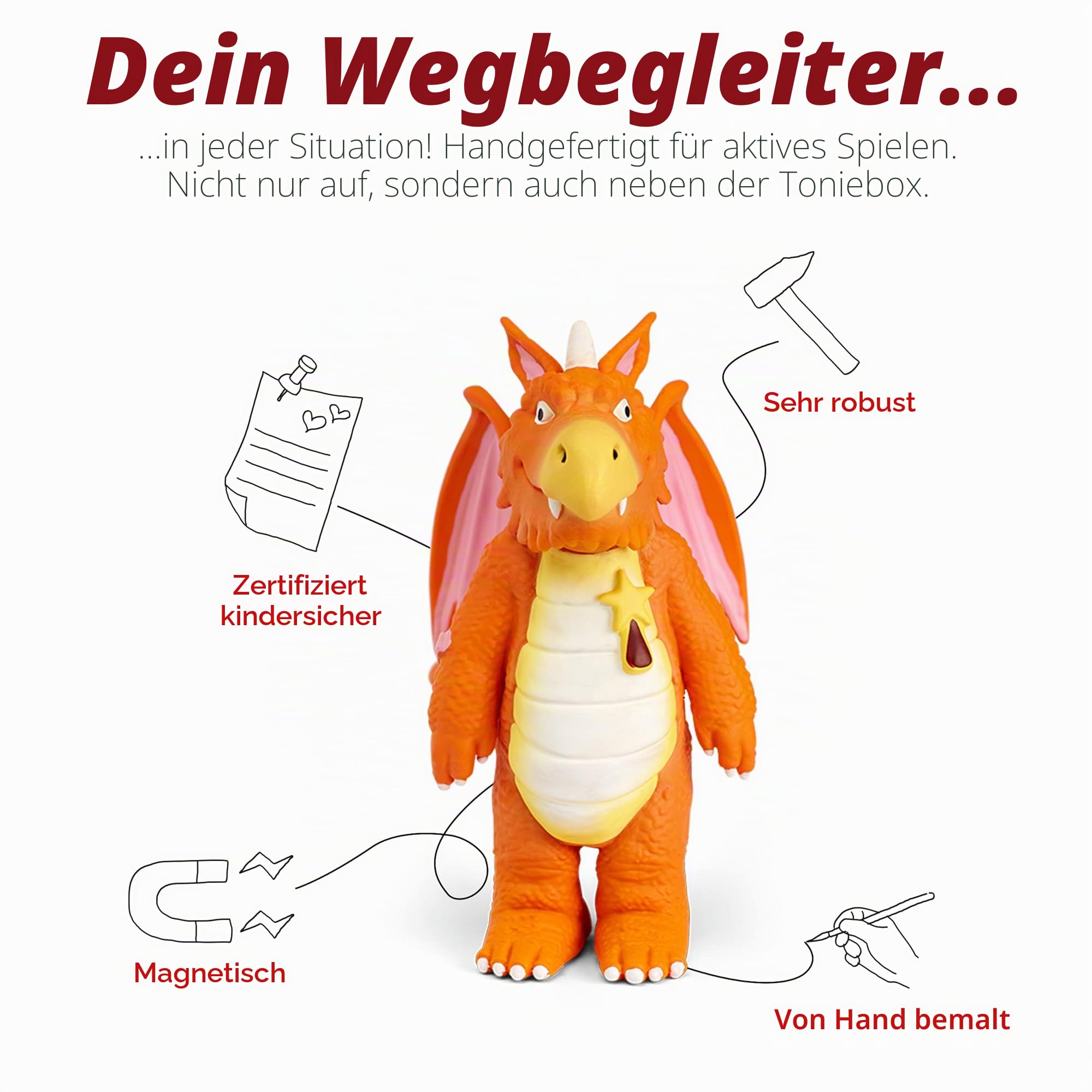 tonies Julia Donaldson Figurine Bundle inkl. 4 Charakteren: Grüffelo, Zog, Highway Rat, Stick Man, Audio Story und Songs für Kinder zur Verwendung mit Toniebox Music Player (separat erhältlich