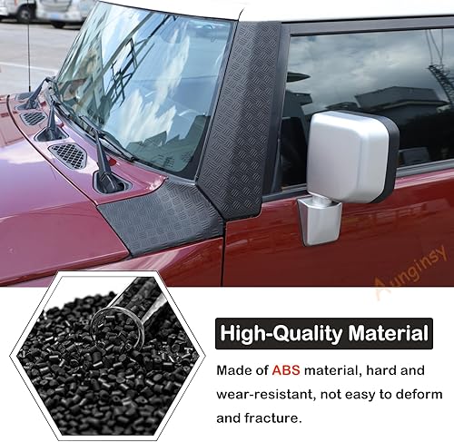 Miniatura 19 de Cubierta exterior para capó, protectores de esquinas laterales compatibles con Toyota FJ Cruiser 2007-2021, protector de esquina lateral para capó