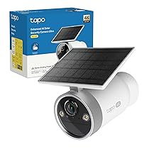 Tapo C465 Telecamera WiFi Esterno 4K 8MP con Pannello Solare Integrato, Batteria 7800 mAh, Base Magnetica con Antifurto, Rilevamento AI, Visione Notturna a Colori Starlight, WiFi 2,4, 5 GHz, IP65