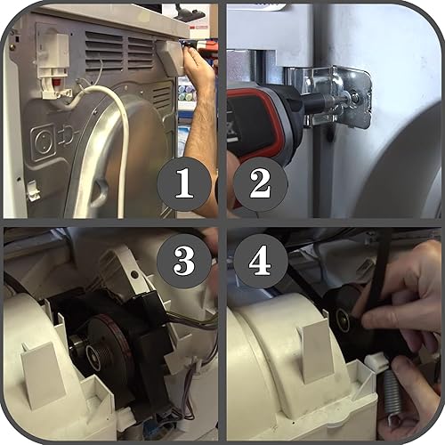 Miniatura 4 de Correa de transmisión de tambor para secadora Reemplazar 491679 AP3679616 Ajuste para Bosch Nexxt Serie 300/500 Gas/Correa de secadora eléctrica