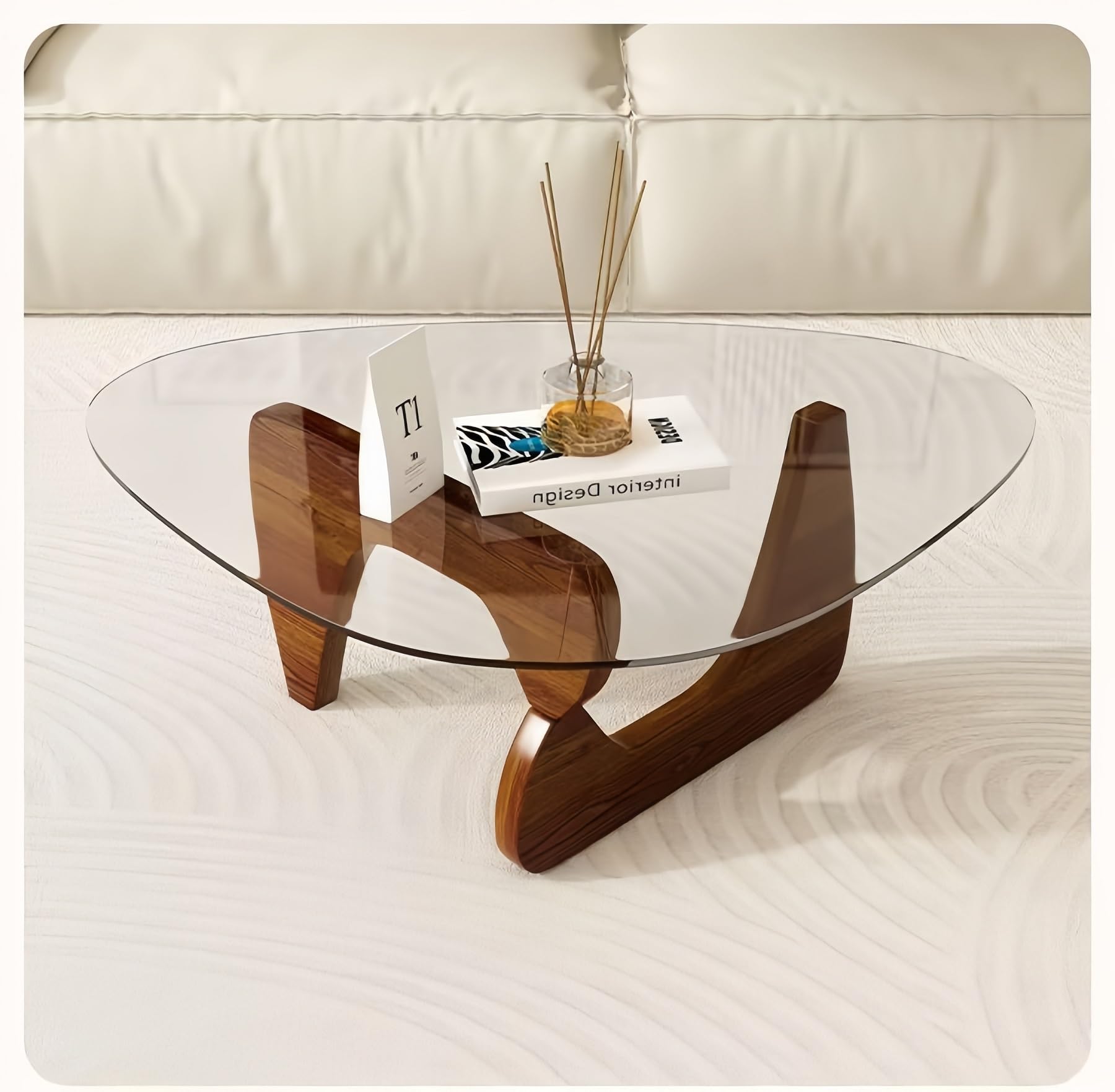 Modern Glass Coffee Table for Living Room Small mid Century Coffee Table Stylish Coffee Tables Suitable for Bedroom