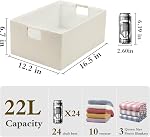 Fabric Collapsible Storage Bins, 2 Packs Cloth Storage Cubes with Wooden Handles, Stow Home Items Shelf Baskets, Rectangular Storage Basket for Decor, Shelves and Closet Organizer Bins (Beige)