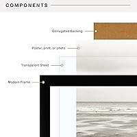 Vista 7 de MCS Foundation - Marco para póster de 18 x 24 pulgadas, color negro tradicional, vertical y horizontal, para colgar en la pared, marco grande