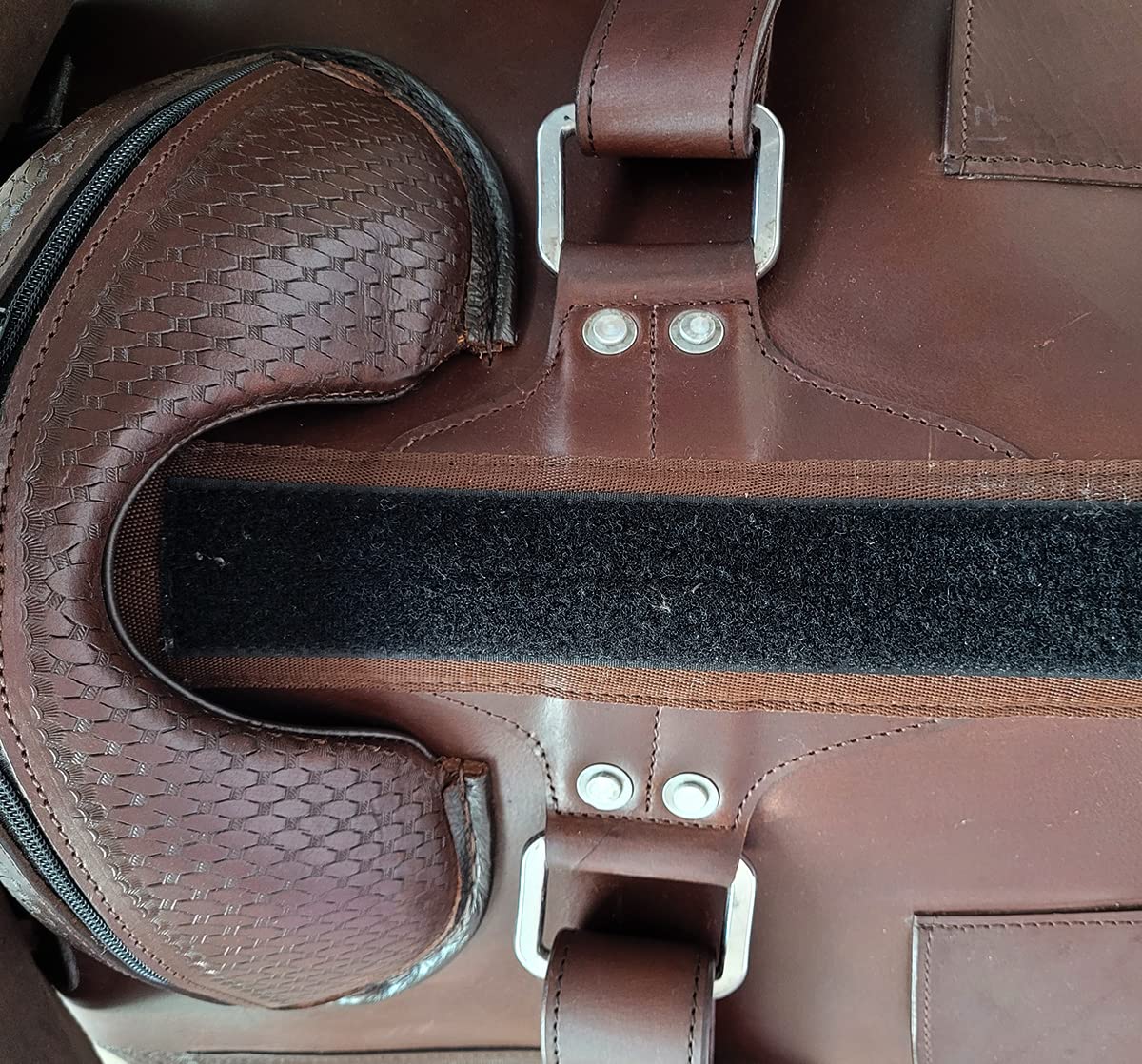 A&M Reitsport Selle western sans arbre Utah en cuir de buffle de haute qualité marron, taille : 16 pouces