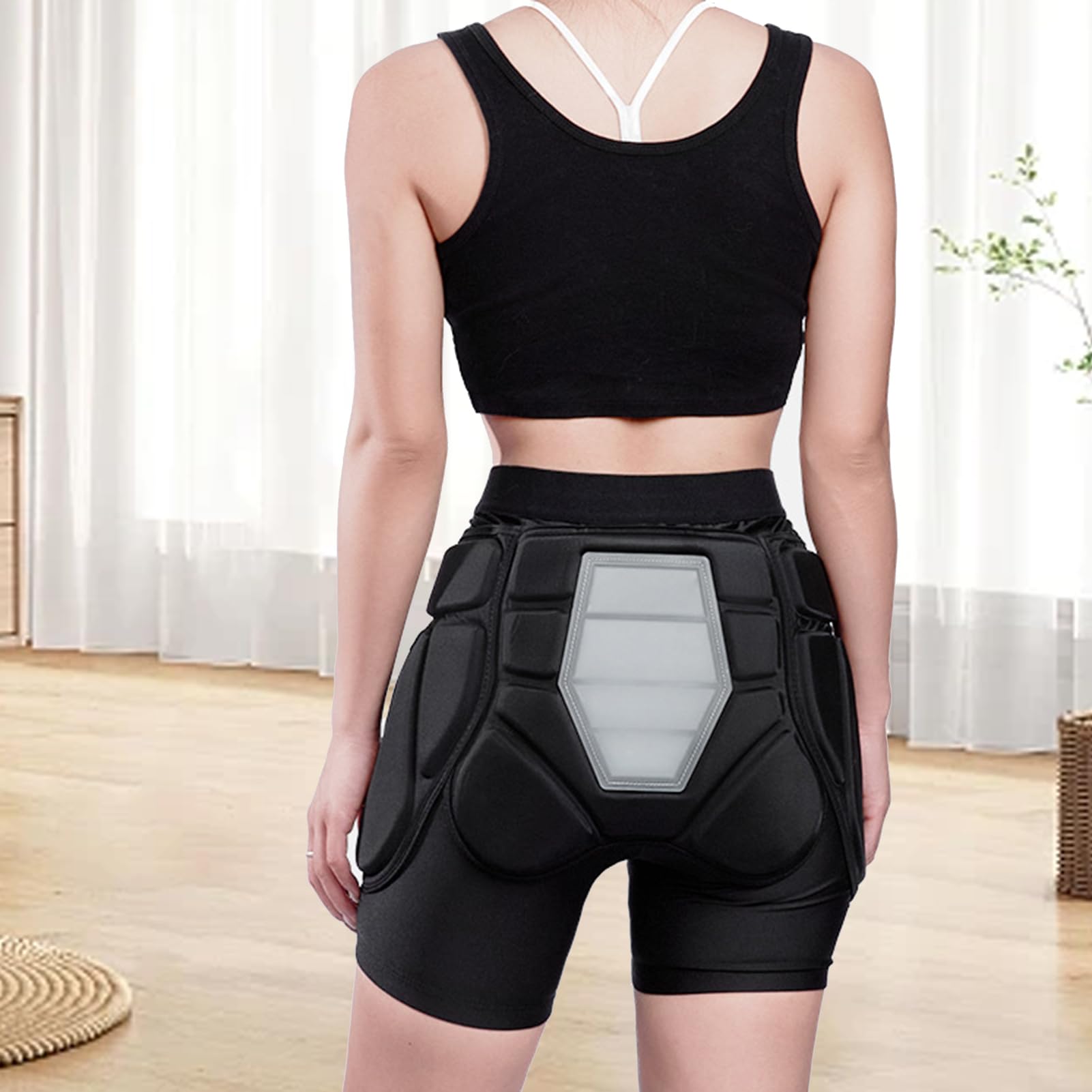 Pantalon de protection des hanches, coussinets de protection des fesses, protection des fesses, protection des fesses, protection rembourrée avec taille élastique pour patinage à roulettes, skateboard