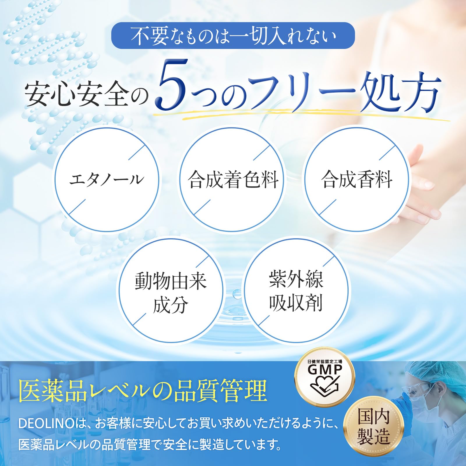 Gleon DEOLINO デオドラントクリーム 無香料 制汗剤 わきが対策