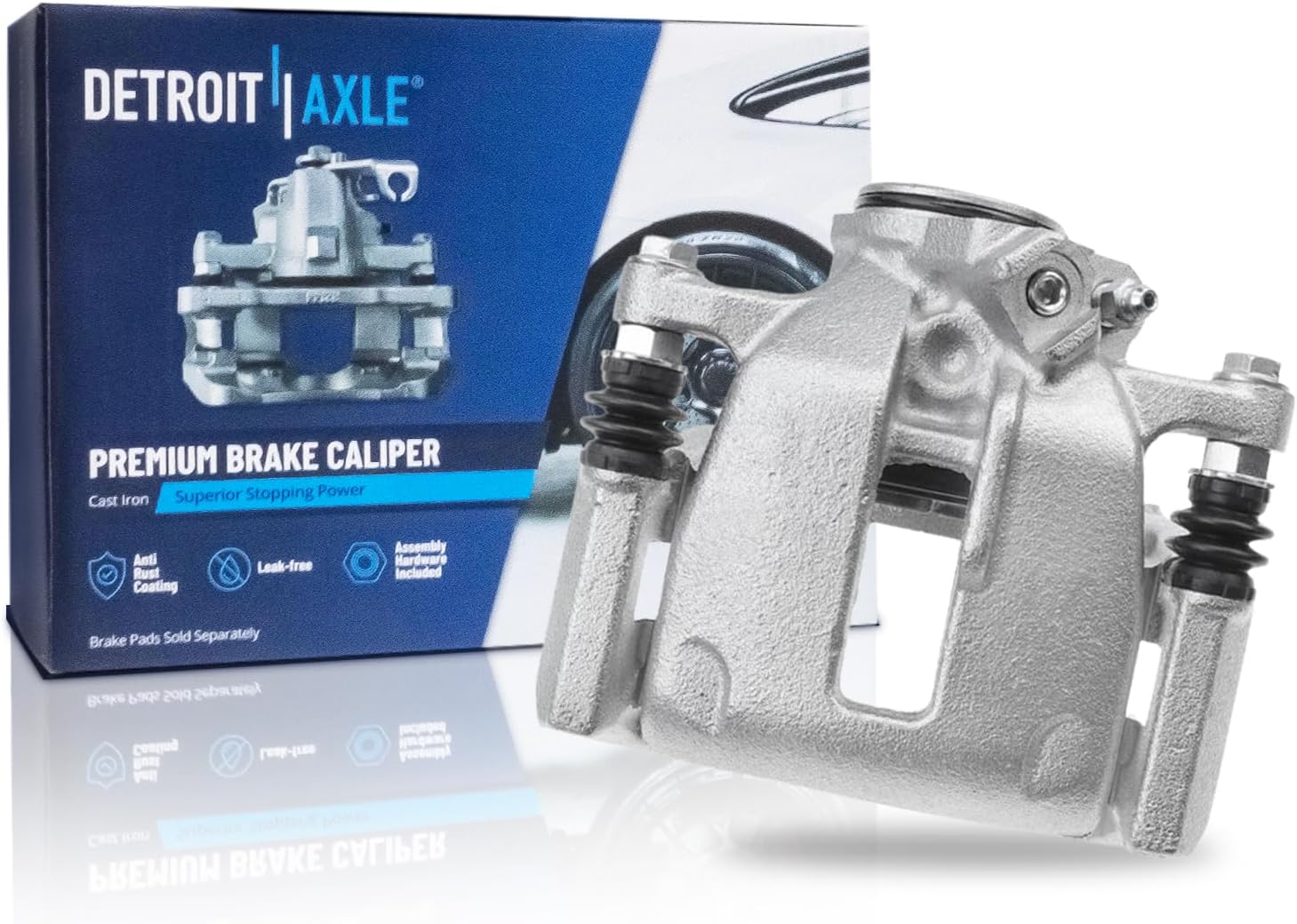 Detroit Axle Rear Left Brake Caliper with Bracket for Volkswagen Tiguan / Passat CC / Passat (rear left)