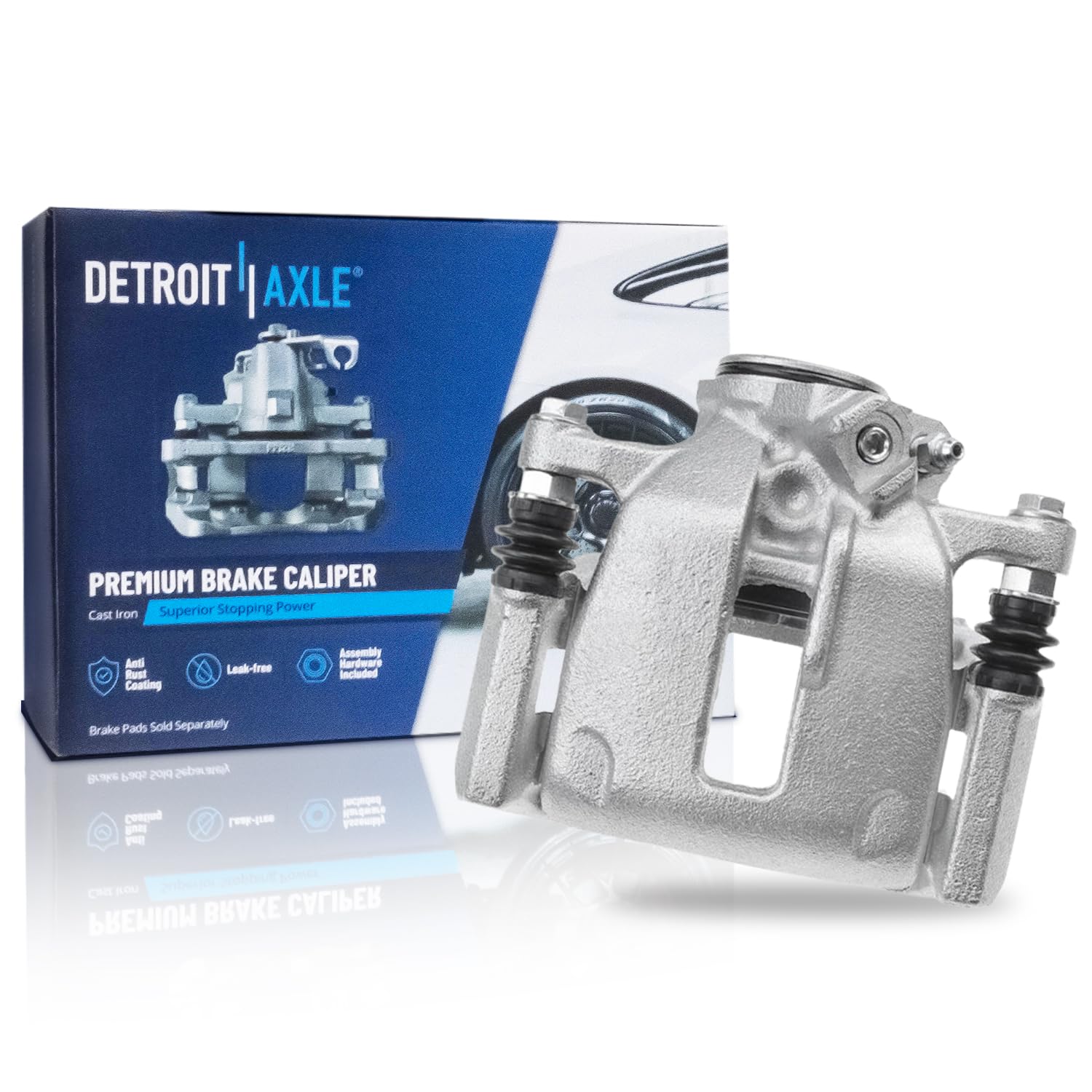 Detroit Axle - Rear Left Brake Caliper for 2009-2011 Volkswagen Passat CC