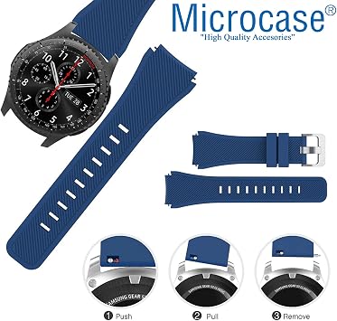 Microcase Xiaomi Amazfit Pace Akıllı Saat için Silikon Kordon Kayış - KY7 (Mor)