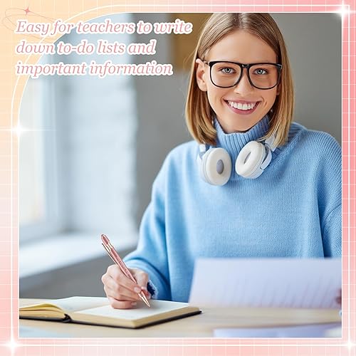 Miniatura 6 de Outus 48 bolígrafos de agradecimiento al profesor con punta de lápiz capacitivo, tinta negra inspiradora, bolígrafos táctiles, regalos de