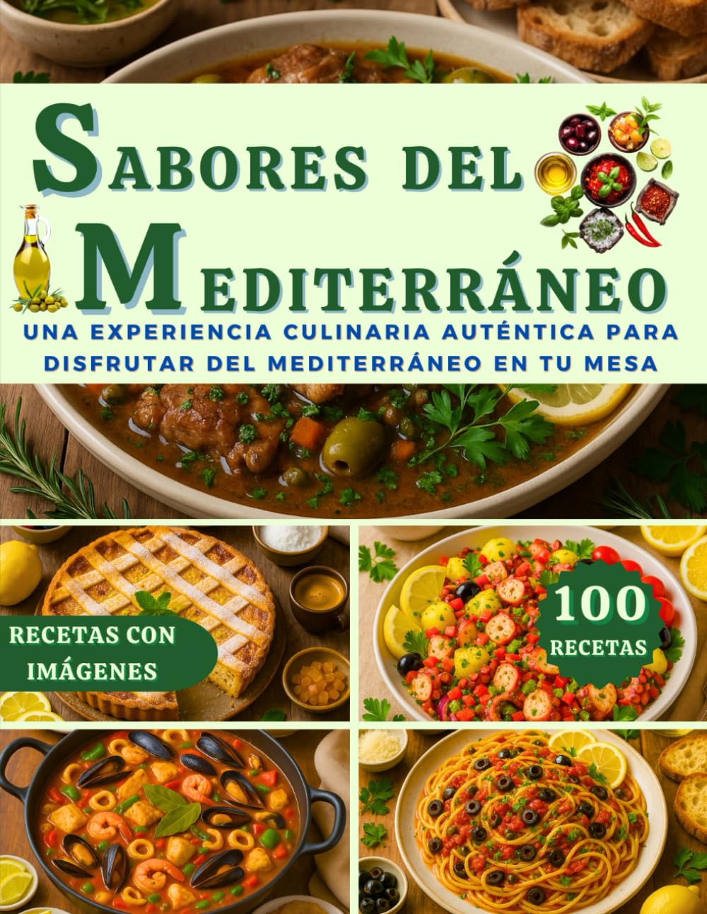 SABORES DEL MEDITERRÁNEO: Una EXPERIENCIA CULINARIA AUTÉNTICA para DISFRUTAR del MEDITERRÁNEO en tu MESA (100 RECETAS CON IMÁGENES)