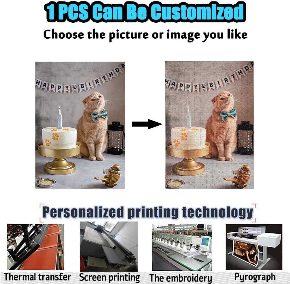 Custom Jigsaw Puzzles Home Decoration Personalized Photo Puzzle Unique Gift- Family Games Toys (1000piece, Wooden)