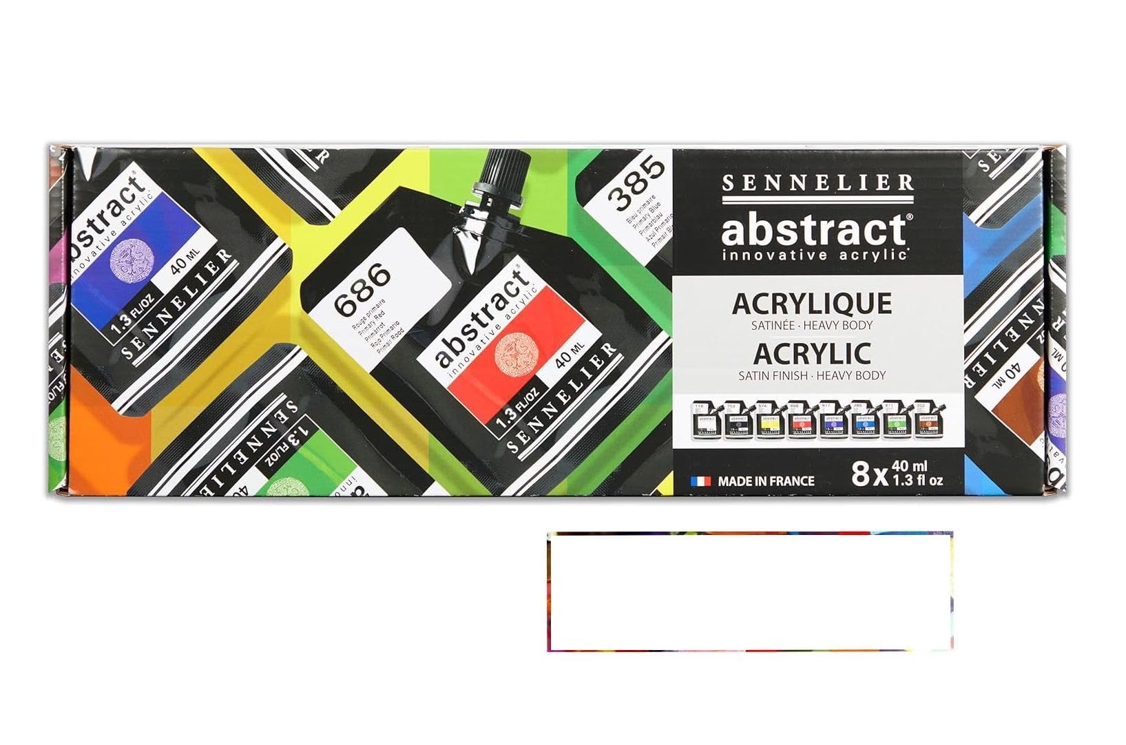 Sennelier Abstract peinture acrylique coffret 8 x 40 ml idée cadeau créatif