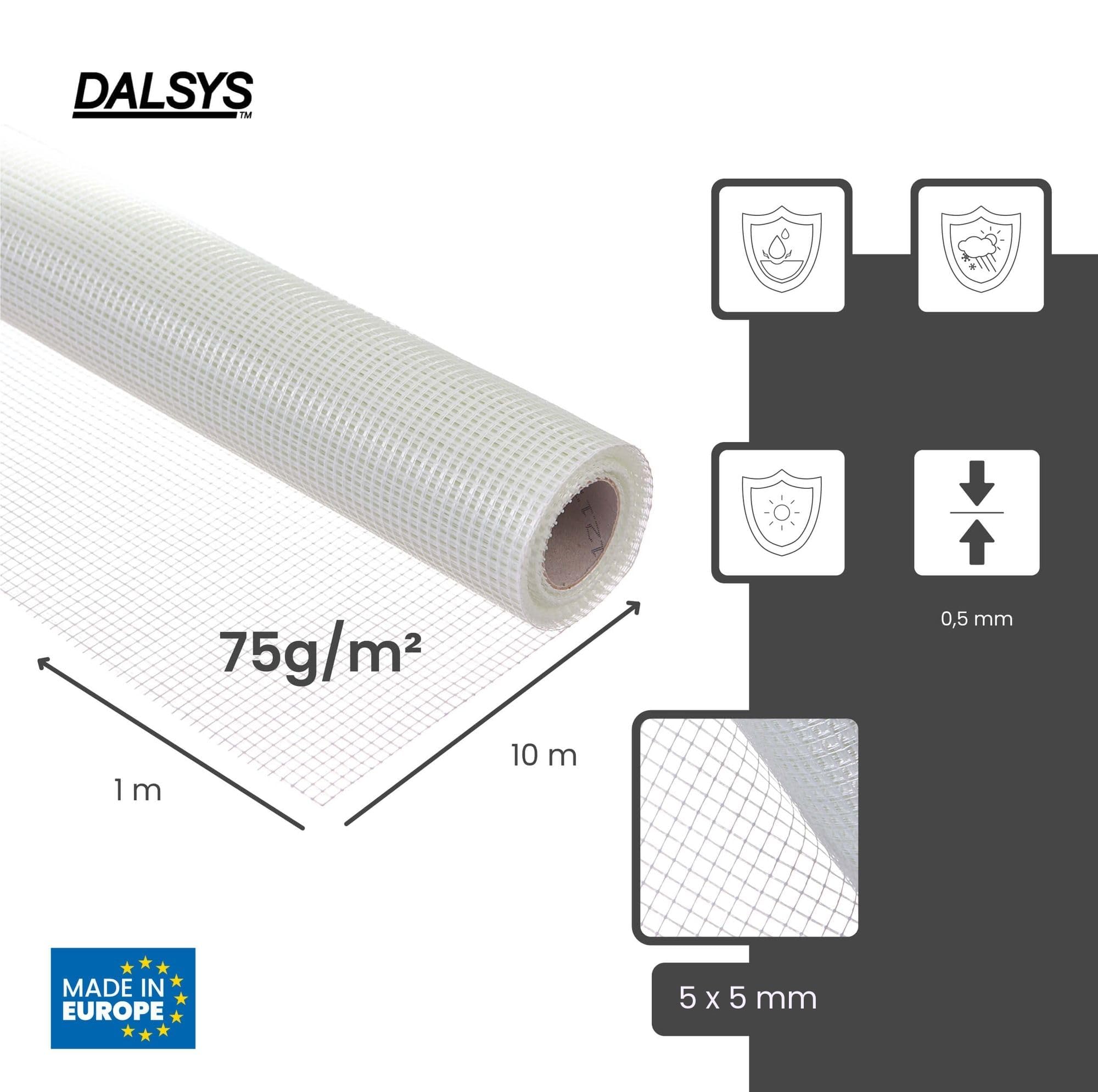 10m Tissu de Renfort, 75 g/m², 10m² Tissu Fibre de Verre, Enduit Intérieur
