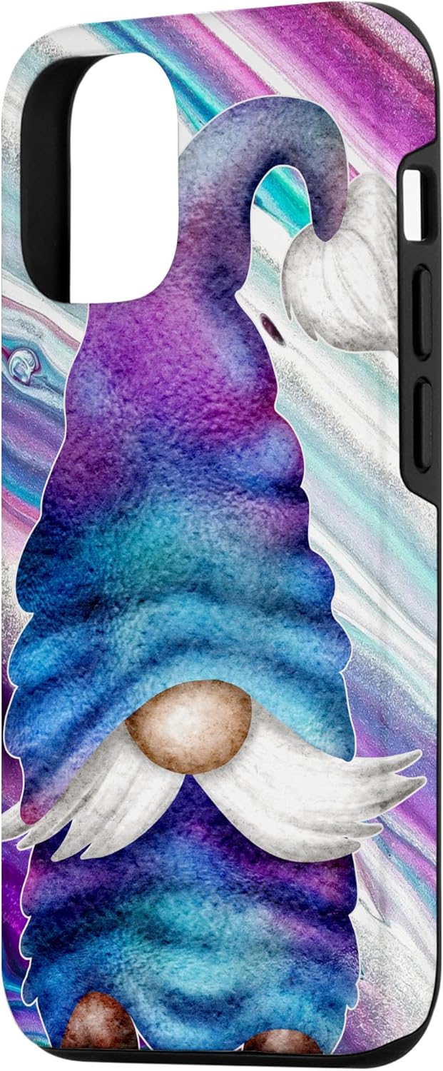 Purple Gnome For Mermaid Lover Space Rainbow Cute Cosmic Case for iPhone 12/12 Pro
