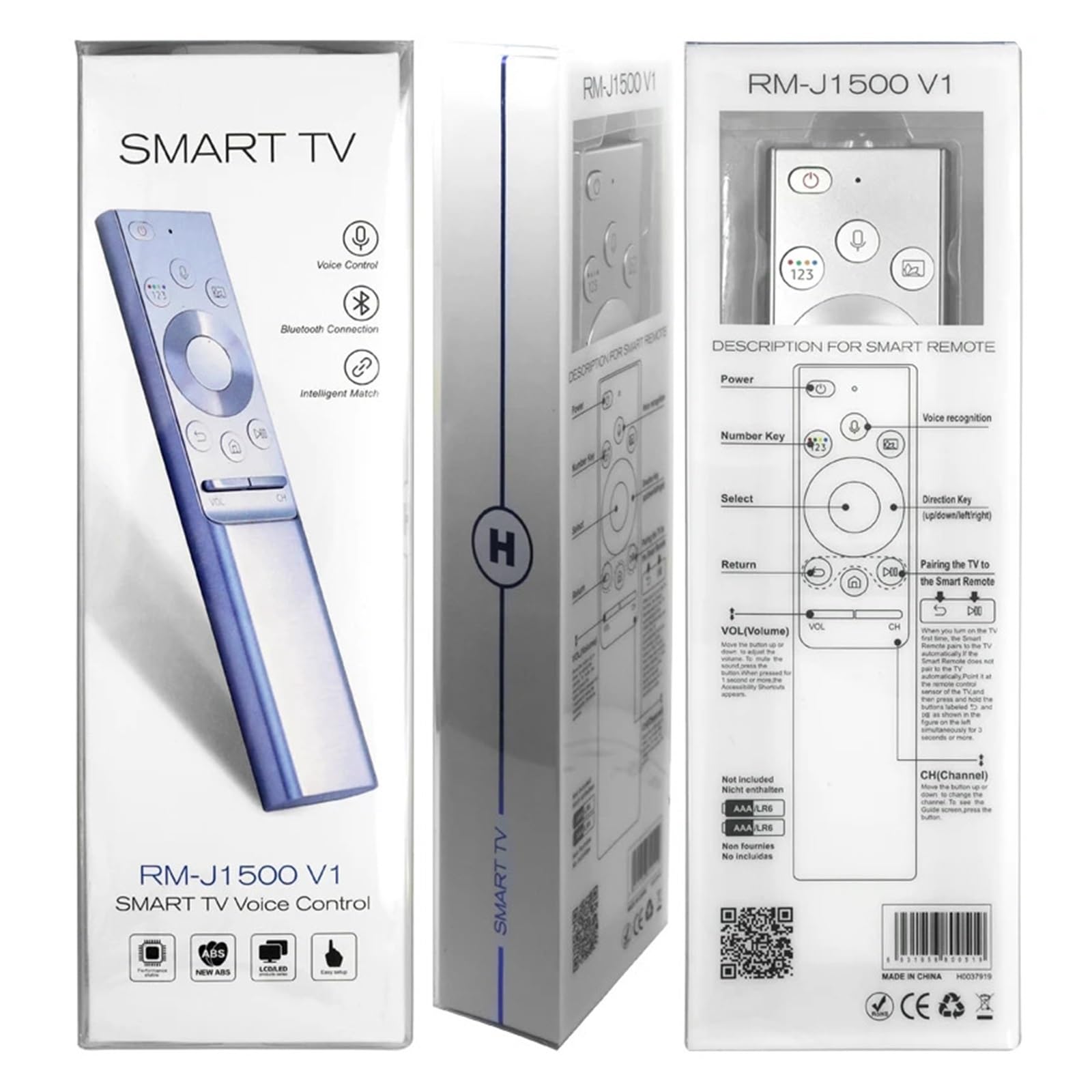 1 szt. RM-J1500 V1 nadaje się do Smarttv Voice TV Qled Uhd 4k 3d Tv Q7 Q8 Q9fn BN59-01300J/01259B/01312B pilot zdalnego sterowania