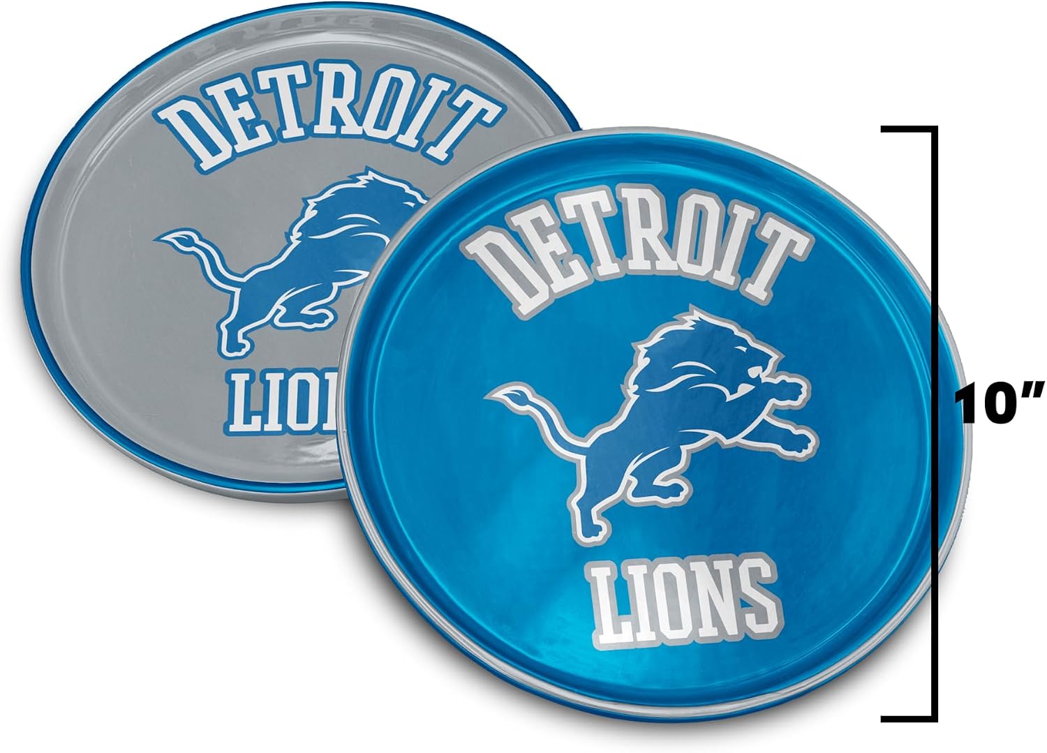 NFL Detroit Lions Home and Away 2 Pack Round Serving Plates
