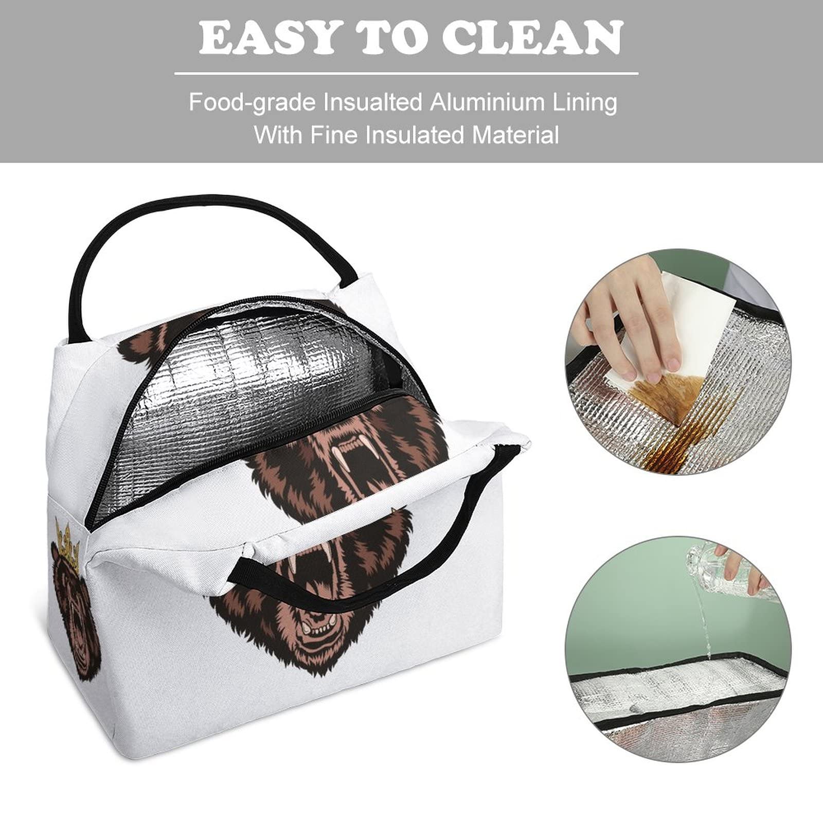 Sac Isotherme Réutilisable Sac à Lunch Étanche Pour Pique-Nique En Plein Air Randonnée Camping