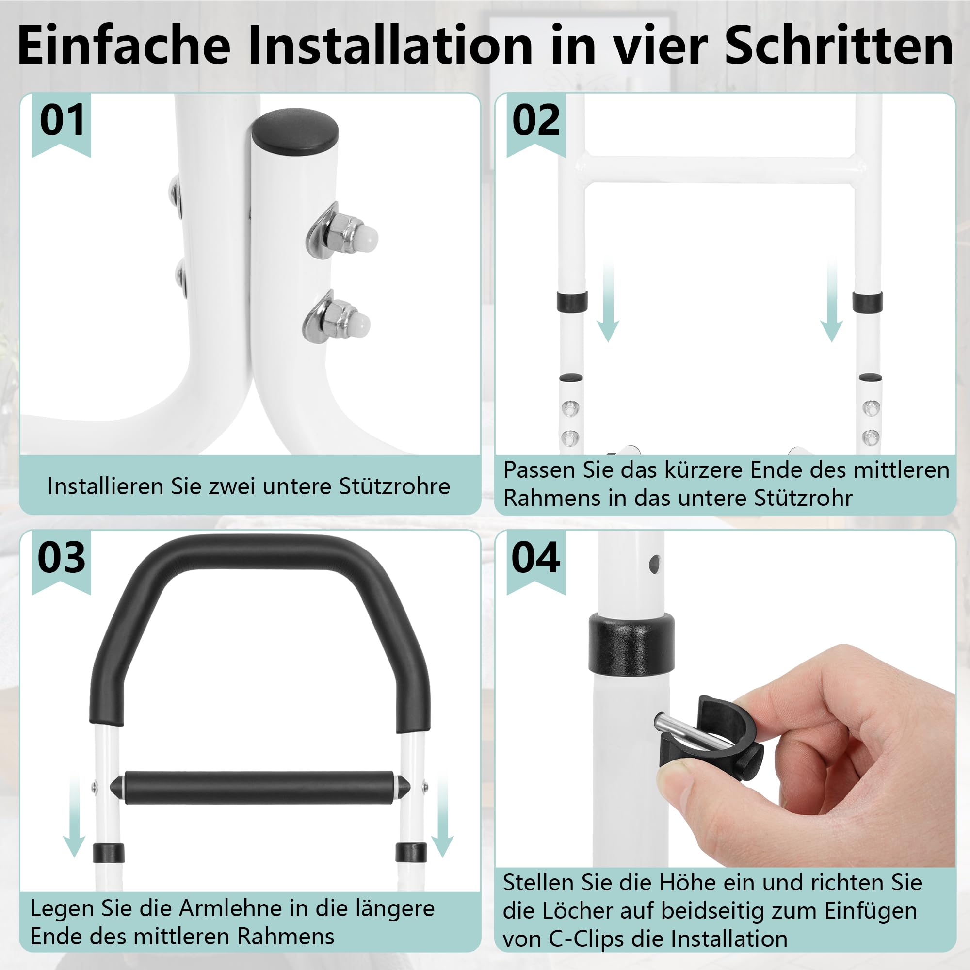 Asistente de asiento para personas mayores para personas mayores del sofá, ayuda para levantarse del sofá, cama, inodoro, caminar, 5 niveles de altura ajustable, diseño ergonómico en forma de H