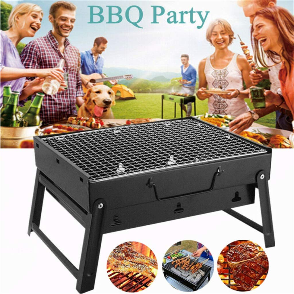 Składany grill, grill tarasowy, grill węglowy, kuchenka, stal nierdzewna, na zewnątrz, kemping, piknik, grill, akcesoria do grilla, narzędzia
