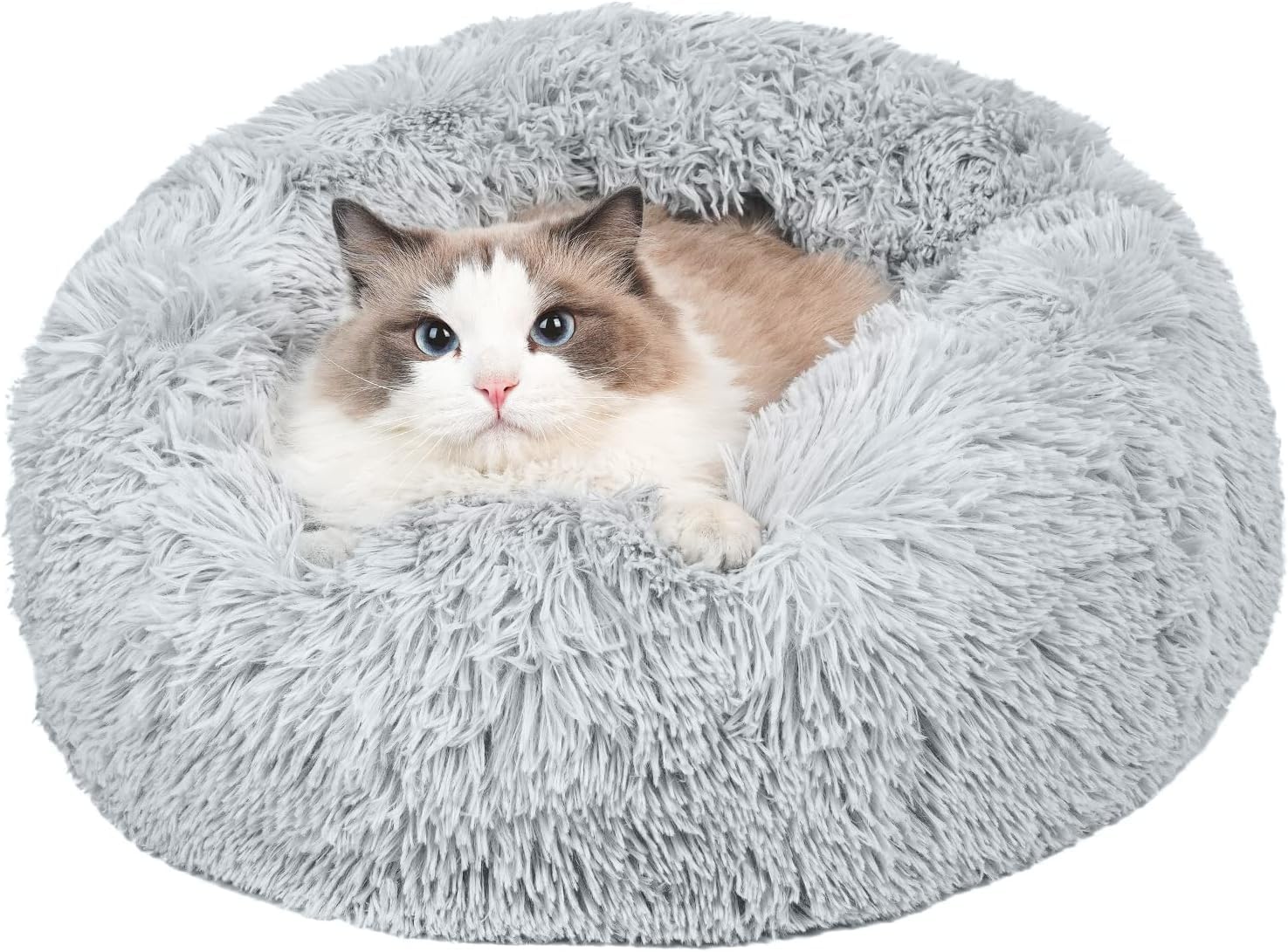 Amazon | YOASONEK 猫 べッド 犬 ベッド 冬 丸型 ペットベッド 通年 猫 