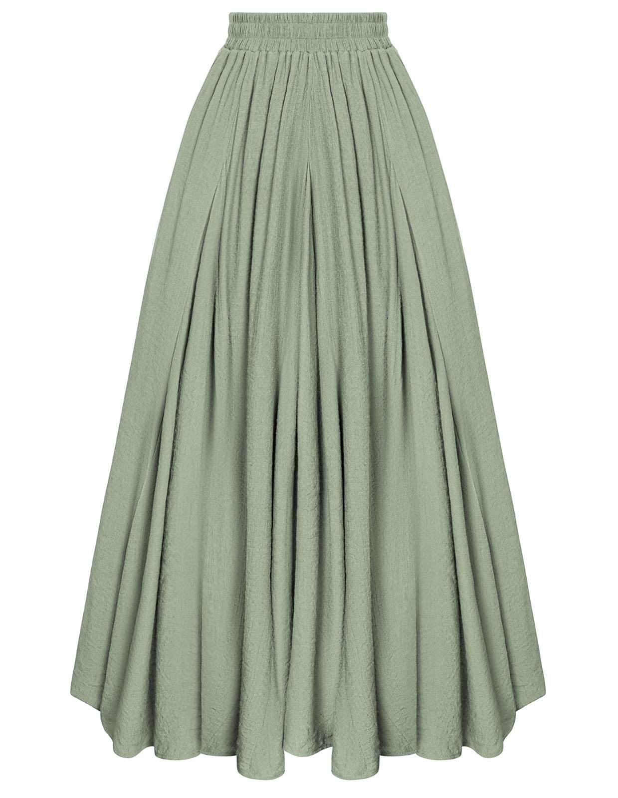 Scarlet Darkness Women Casual Maxi Skirt Flowy Bohemian Renaissance Long Skirts