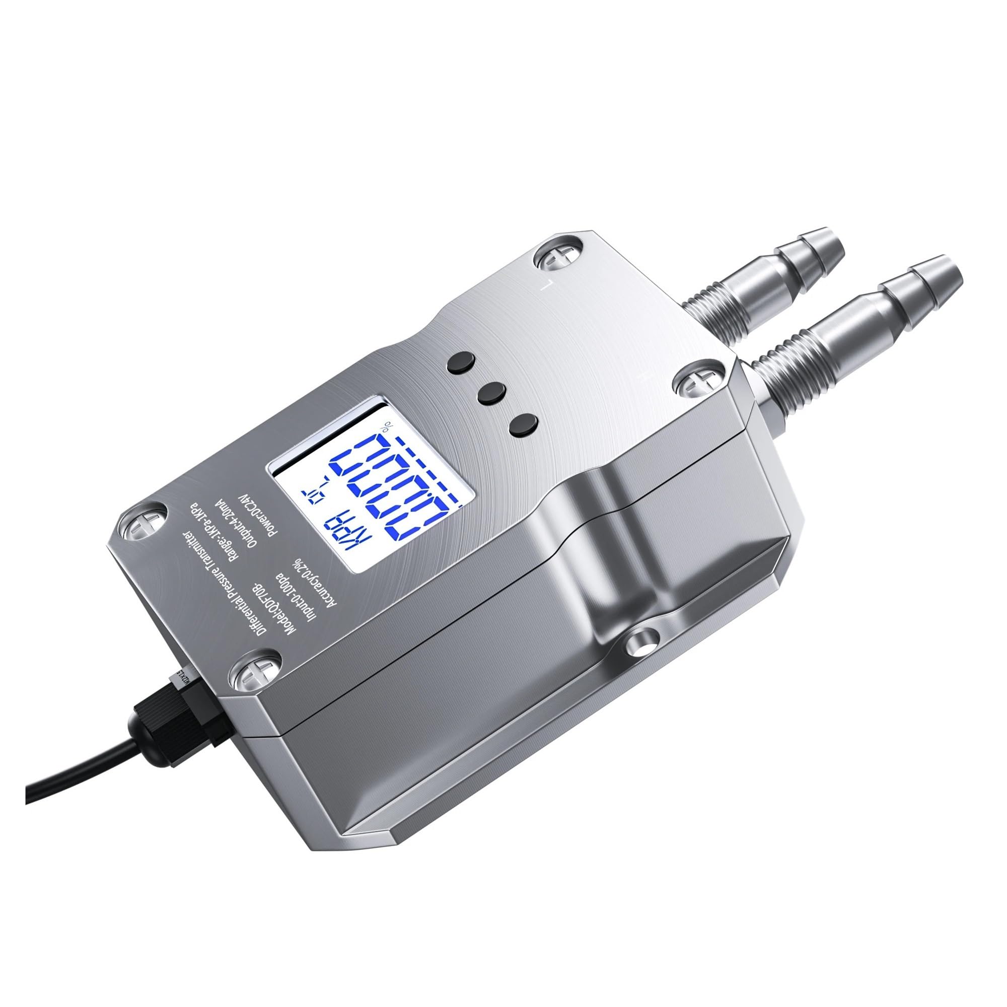 Trasmettitore di pressione differenziale Trasmettitore sensore di pressione differenziale 4-20mA 0-10V 0-5V RS485 Misuratore di pressione differenziale 0-10Kpa 0-5Kpa 0-100pa 0-50pa(0-5V,0-1Kpa)