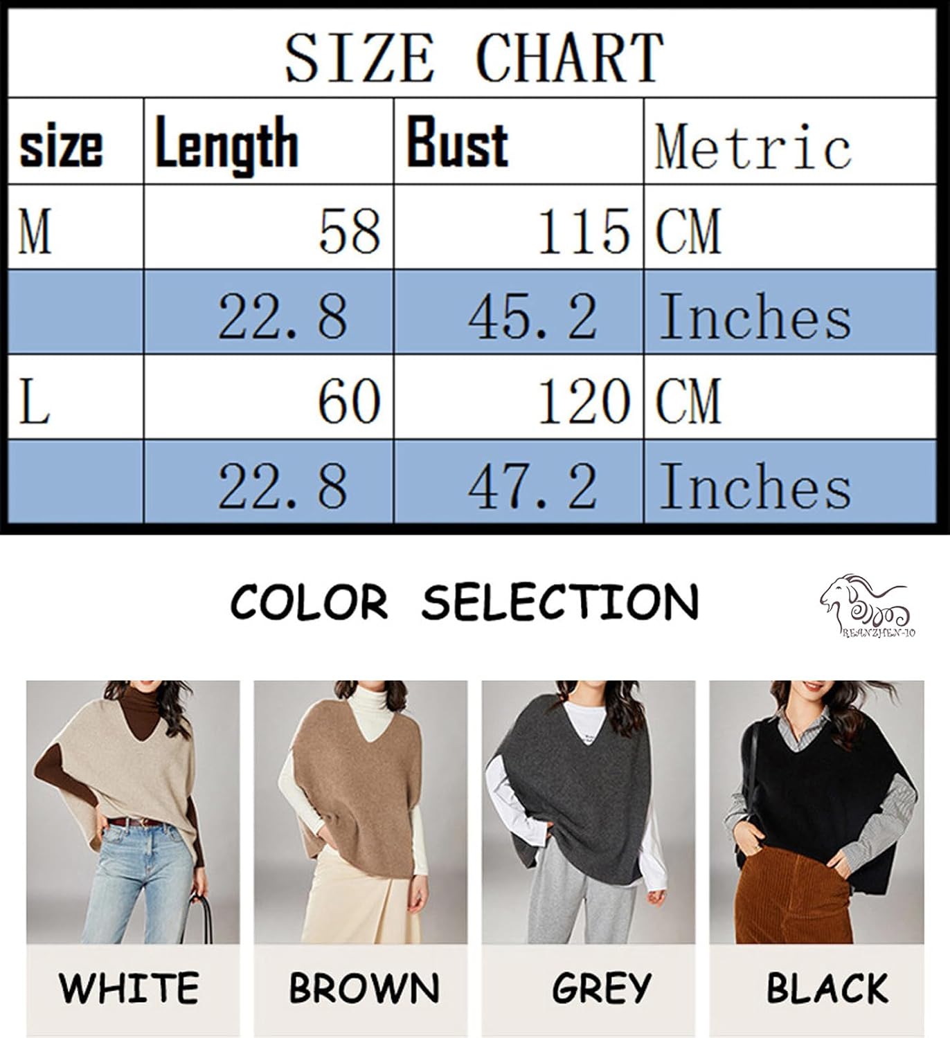 Women's Sweaters Vest 100% Pure Original Wool Fashion V Neck Sweater Shawl Vest Loose Fitting