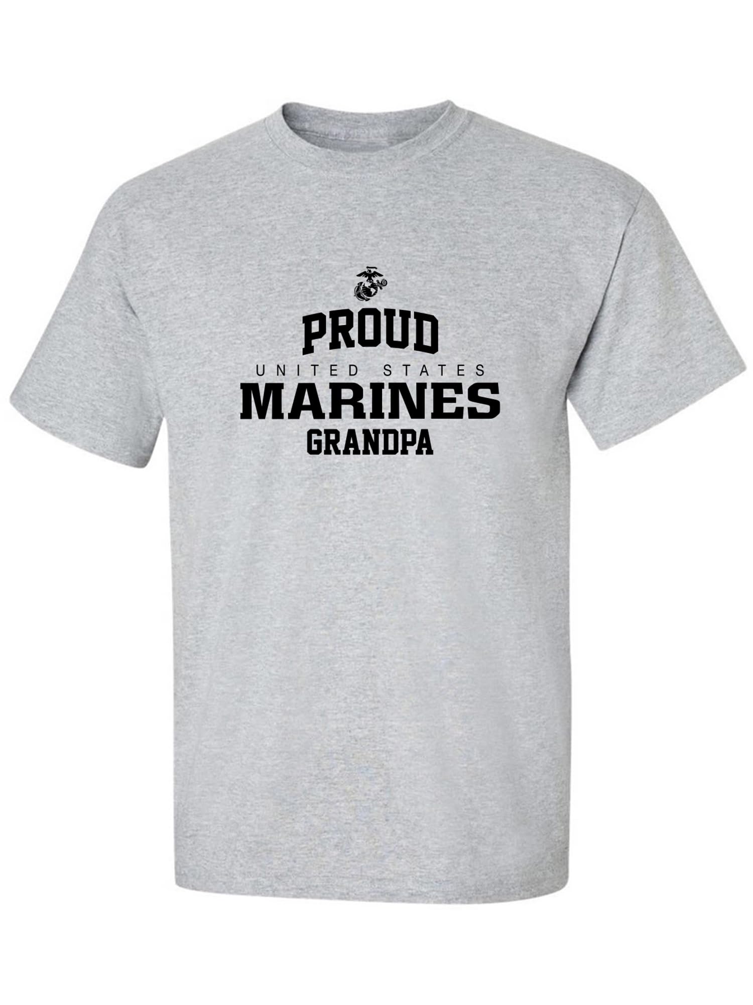 Proud Marines Grandpa Adult Short Sleeve T-Shirt