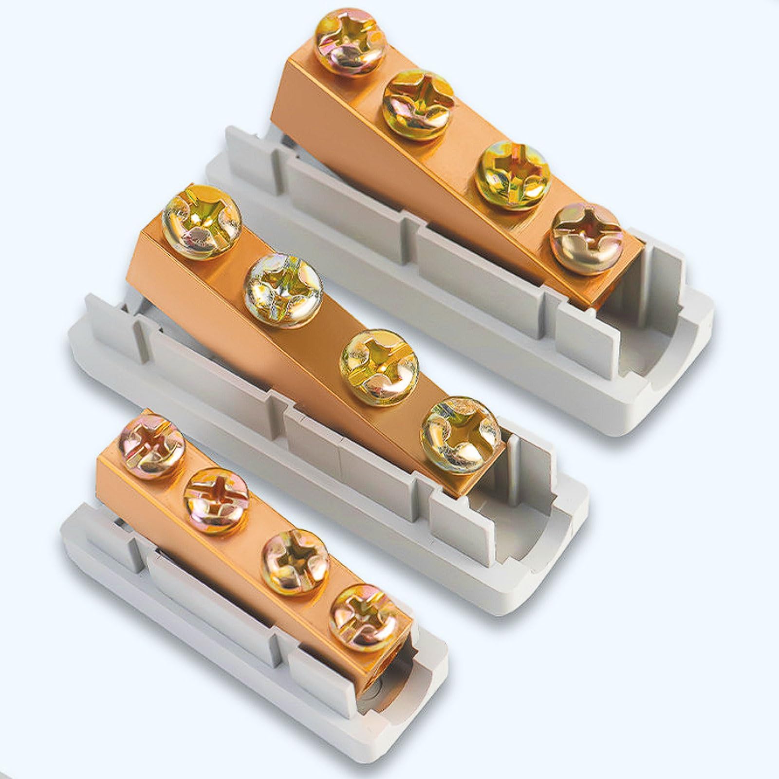 Terminales y kits Bloque de terminales de conexión rápida de entrada única y salida única de alta potencia, paquete de 10, conductor totalmente de cobre, for cables de 1-50 mm²([I-50])