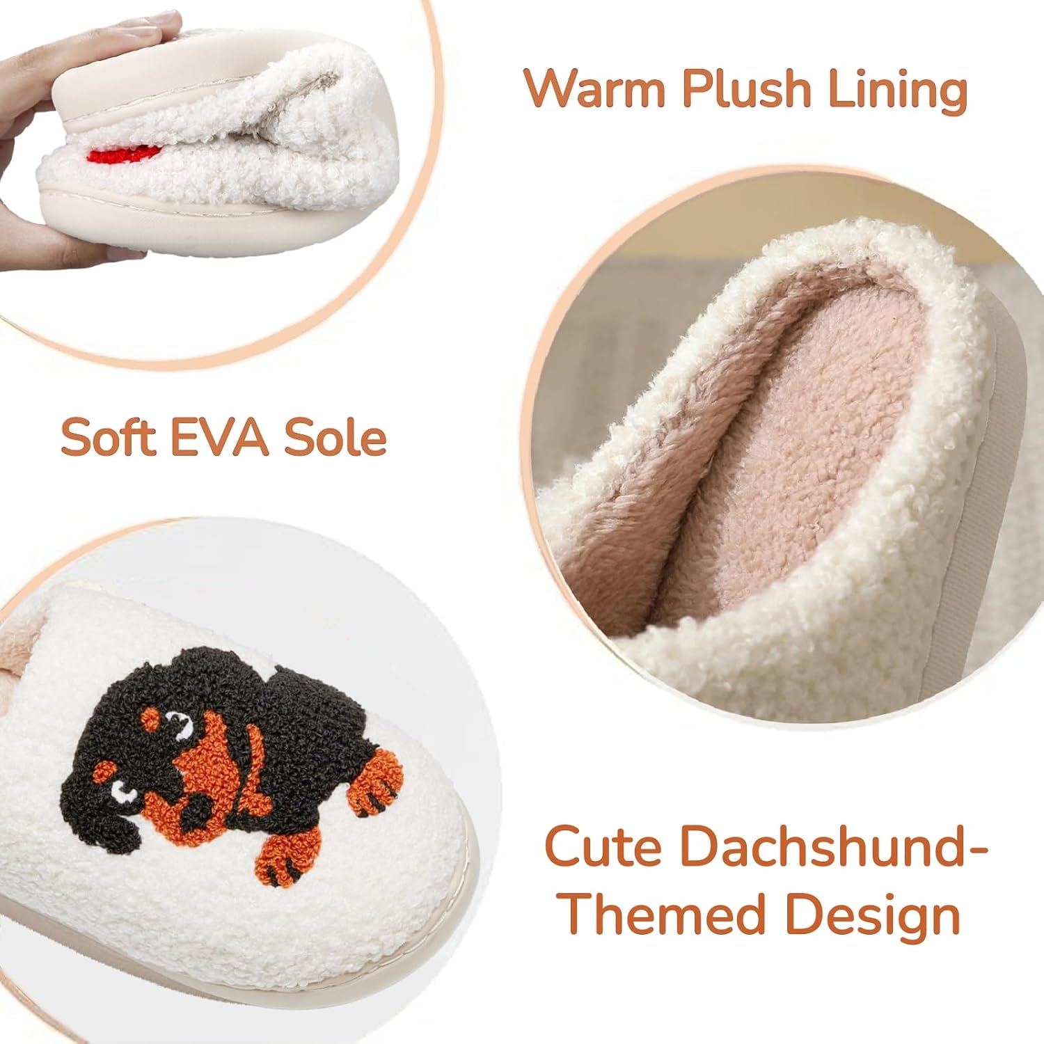 Cute House Slippers for Women Men Warm Cozy House Shoes Fuzzy Home Slippers with Memory Foam Indoor and Outdoor image 5